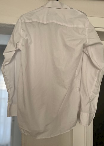 Düğmeli, Beyaz Erkek Gömlek - Görsel 3