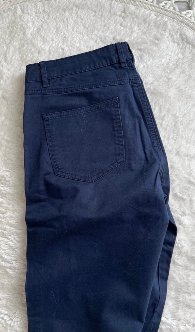 Kadın Lacivert Normal Boy Fermuarlı Pantolon - Görsel 3