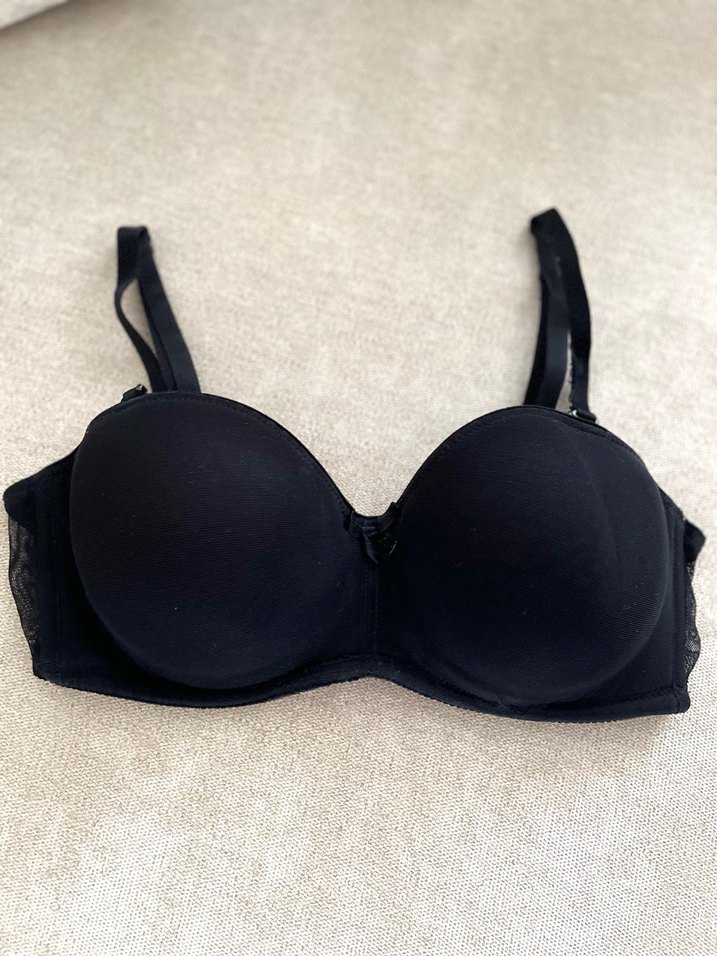 Siyah Minimalist Lotus Sütyen - Görsel 3