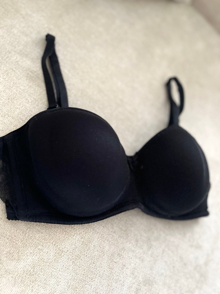 Siyah Minimalist Lotus Sütyen - Görsel 2