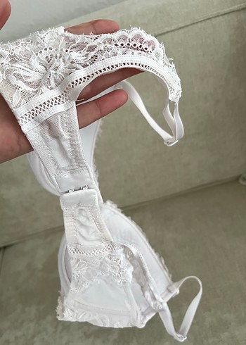 Nakışlı Beyaz Bohem Sütyen - Görsel 3