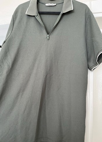 Haki Kısa Kollu Erkek Polo Tişört - Görsel 4