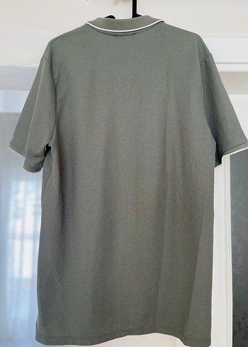 Haki Kısa Kollu Erkek Polo Tişört - Görsel 2