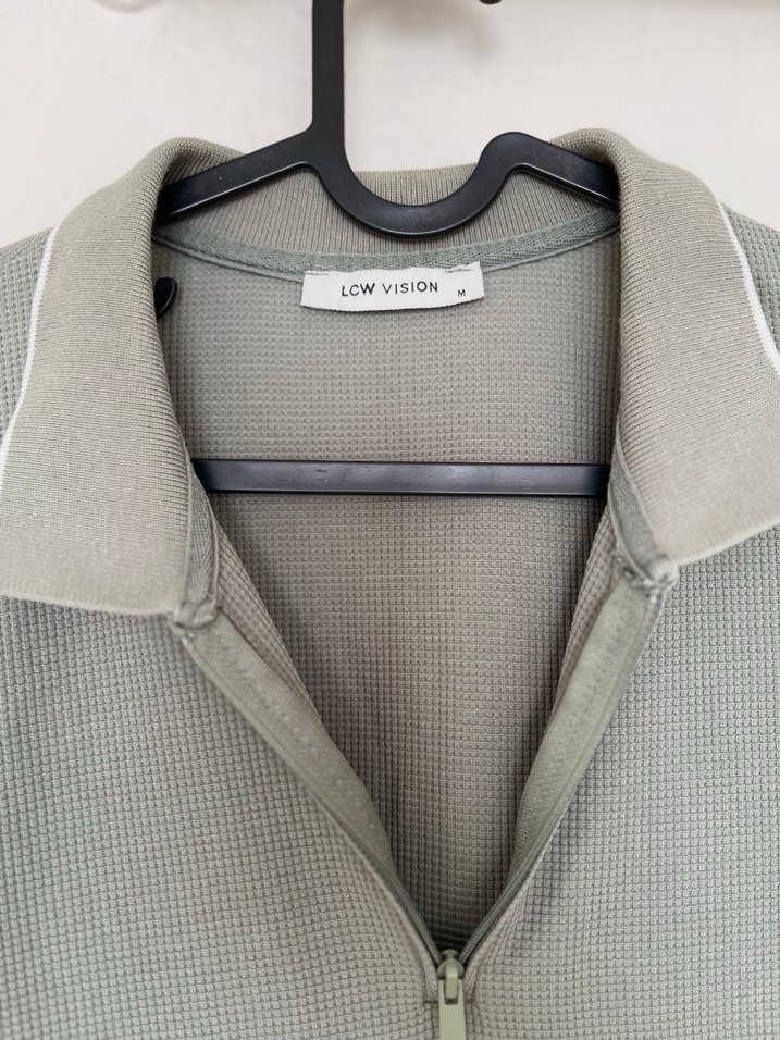 Haki Kısa Kollu Erkek Polo Tişört - Görsel 3