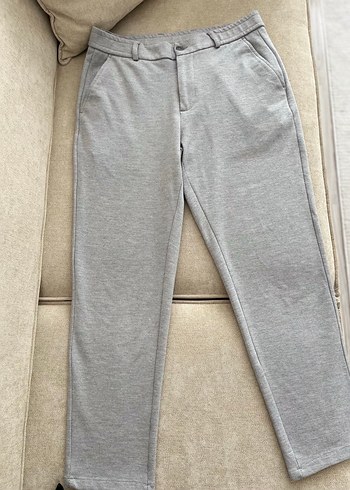 Gri Erkek Regular Fit Kumaş Pantolon - Görsel 5