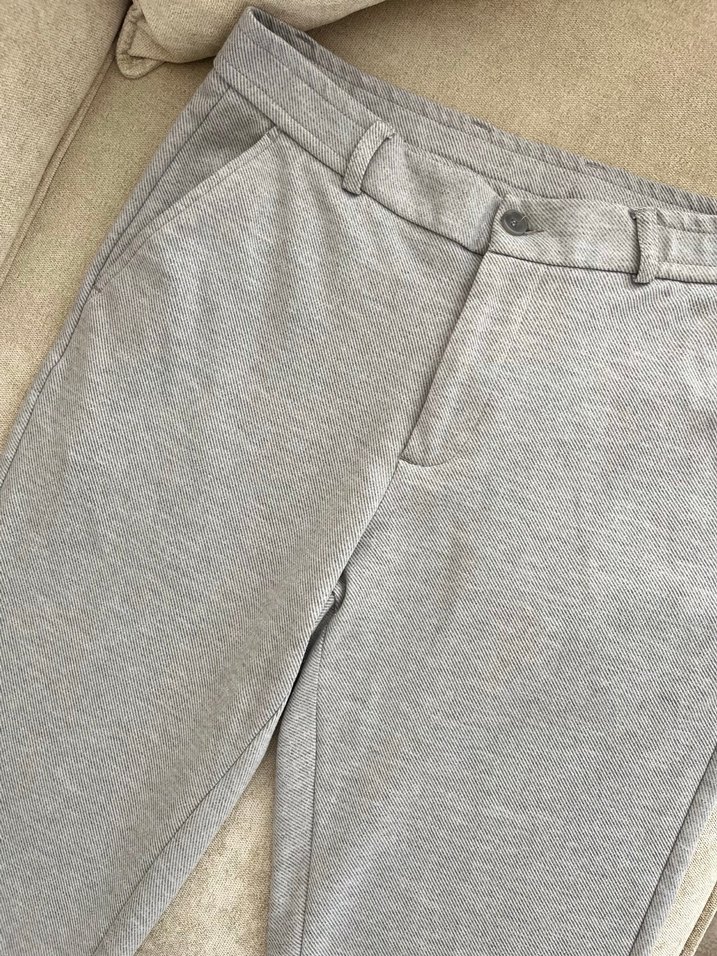 Gri Erkek Regular Fit Kumaş Pantolon - Görsel 4