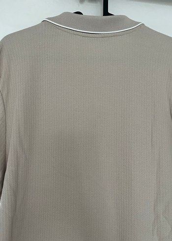 Bej Keten Erkek Polo Tişört - Görsel 4