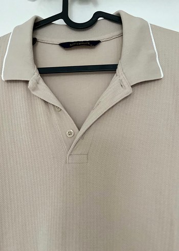 Bej Keten Erkek Polo Tişört - Görsel 2