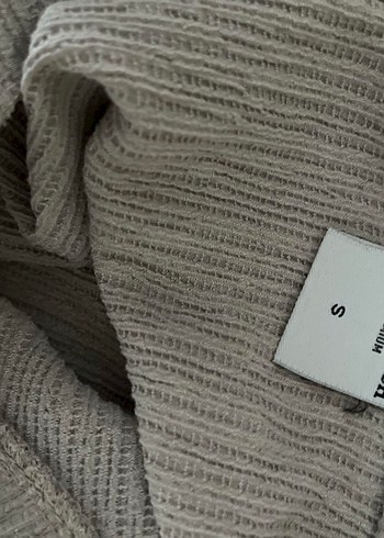 Bej Erkek Kısa Kollu Keten Tişört - Görsel 4