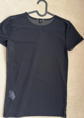 Diğer Siyah Minimal Bisiklet Yaka Bluz