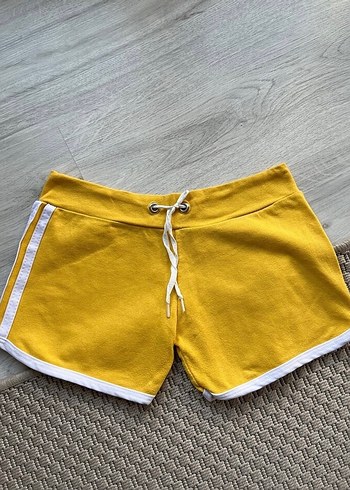 Sarı Mini Spor Şort
