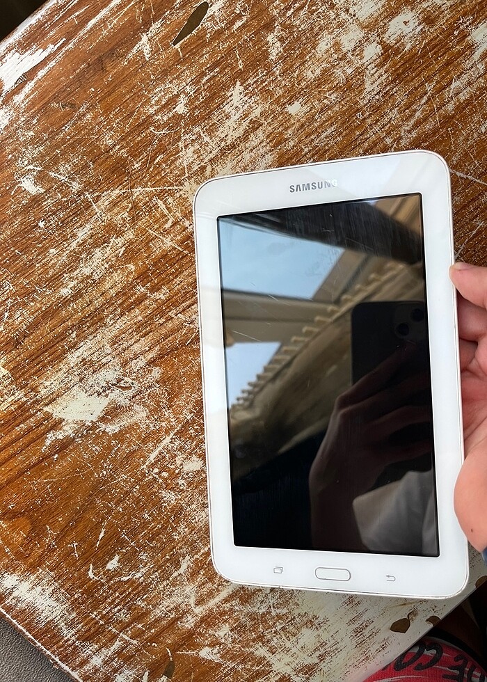 Samsung galaxy Tab E lite beyaz + Kılıf - Görsel 2