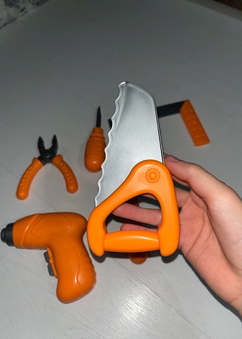 Turuncu Renkli eğitici Oyuncak Alet Seti - Görsel 3