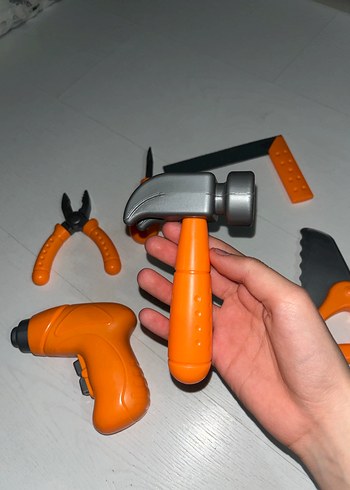 Turuncu Renkli eğitici Oyuncak Alet Seti - Görsel 4