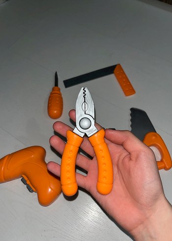 Turuncu Renkli eğitici Oyuncak Alet Seti - Görsel 6