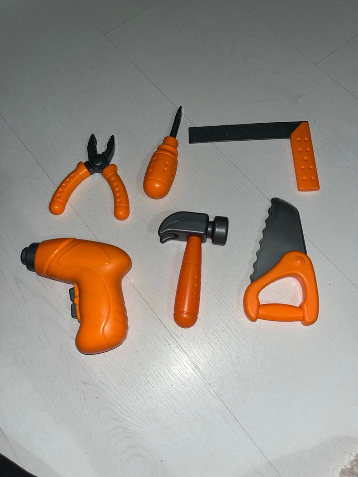 Turuncu Renkli eğitici Oyuncak Alet Seti - Görsel 2