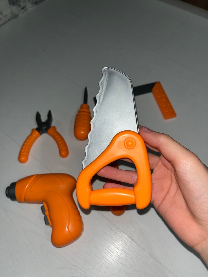 Turuncu Renkli eğitici Oyuncak Alet Seti - Görsel 3