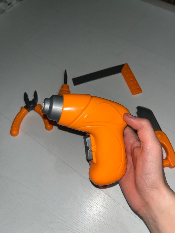 Turuncu Renkli eğitici Oyuncak Alet Seti - Görsel 5