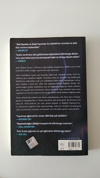 İmparatorluğun çöküşü jhon scalzi roman kitap bağlılık serisi