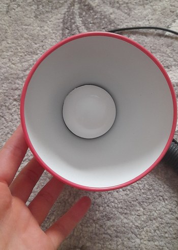 Beden Pembe Renkli Klipsli Masa Lambası