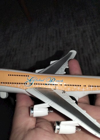 Beden Renk Beyaz ve koyu renkli uçak model seti
