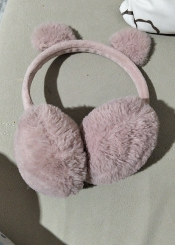 Pembe Peluş Kulaklık Kapağı - Görsel 2