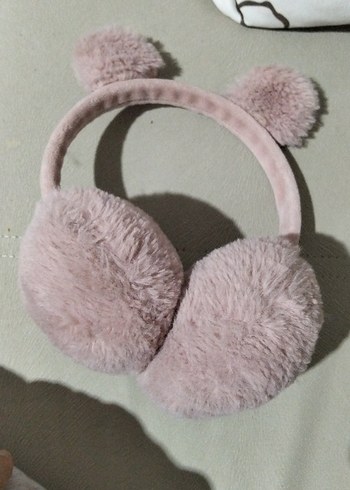 Pembe Peluş Kulaklık Kapağı - Görsel 3