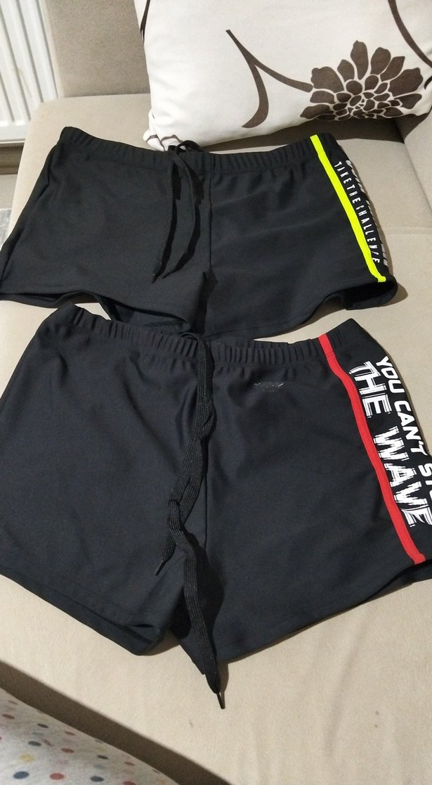 Erkek Siyah Mini Yüzme Şortu Elastik Bel - Görsel 5