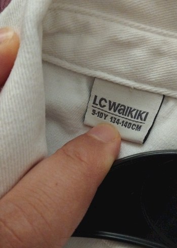 Kız Çocuk Beyaz Düğmeli Uzun Kollu Gömlek - Görsel 3