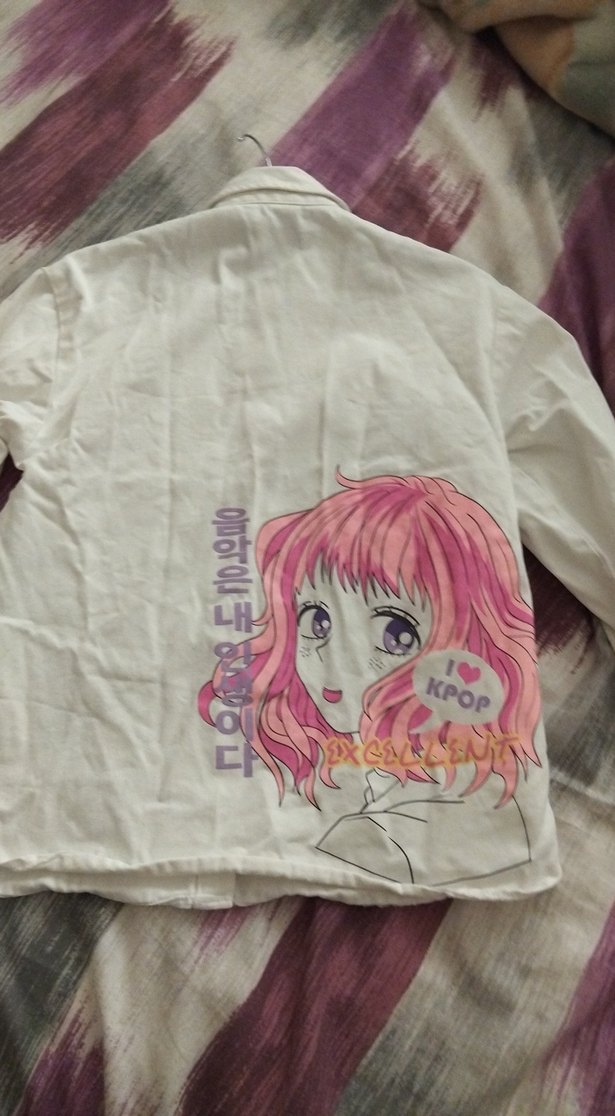 Kız Çocuk Beyaz Düğmeli Uzun Kollu Gömlek - Görsel 4