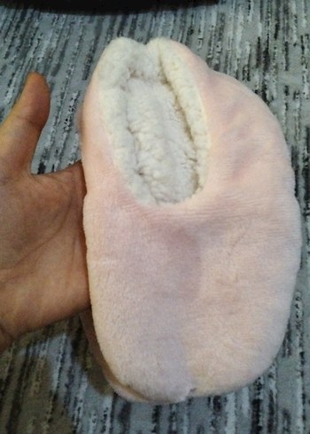 Kız Çocuk Pembe Kürklü Sıcak Ev Terliği - Görsel 4