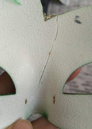 Yeşil Tüylü Karnaval Maskesi - Görsel 4