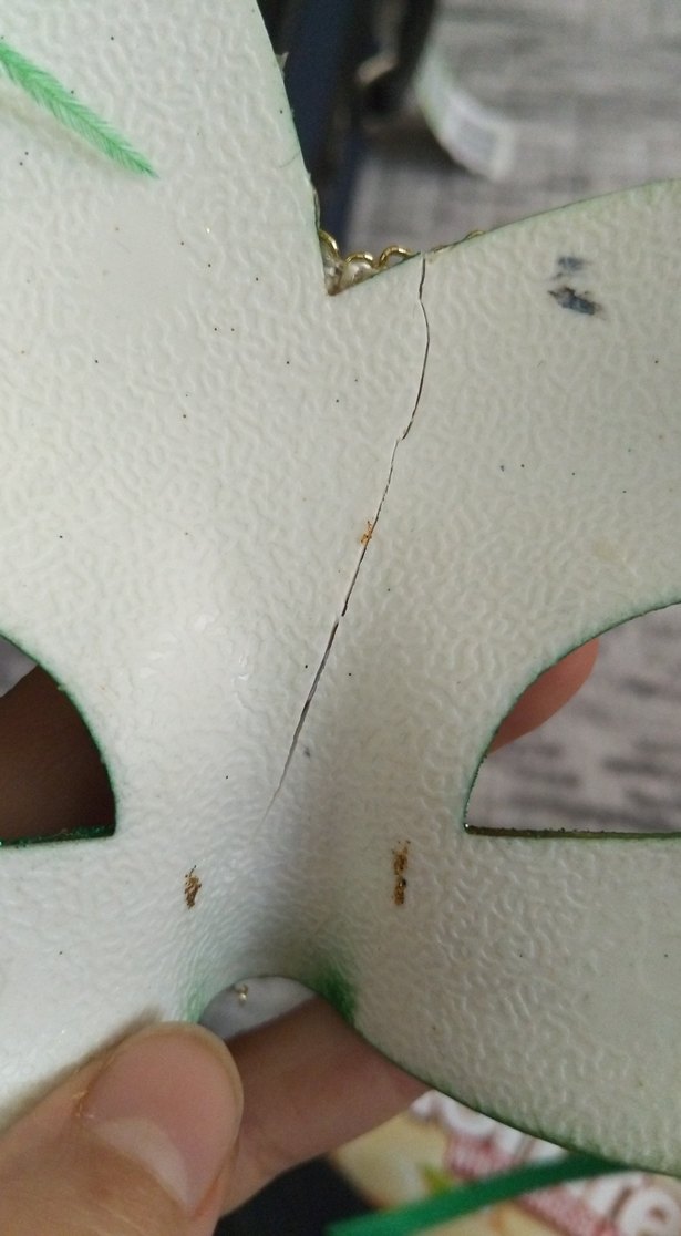 Yeşil Tüylü Karnaval Maskesi - Görsel 4