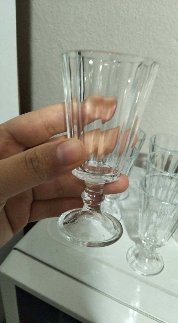 Beyaz Ayaklı Cam Bardak Seti - Görsel 3