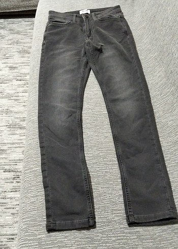 Gri Erkek Kot Pantolon Regular Fit - Görsel 2