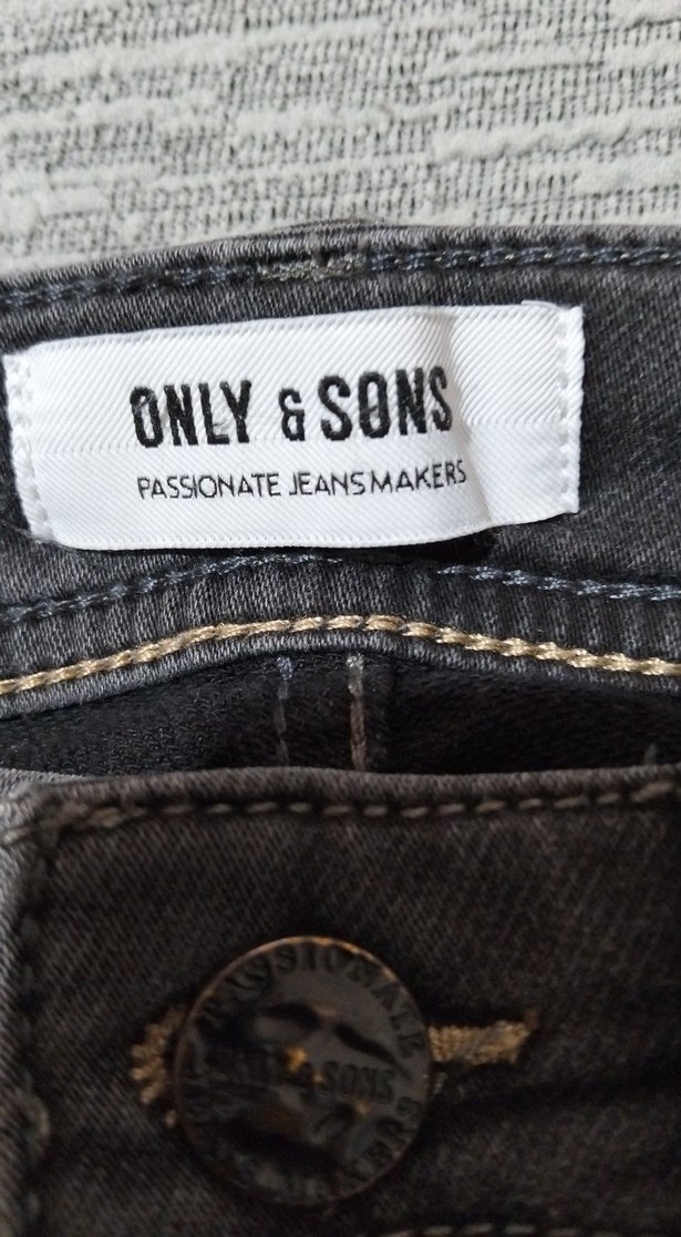 Gri Erkek Kot Pantolon Regular Fit - Görsel 3