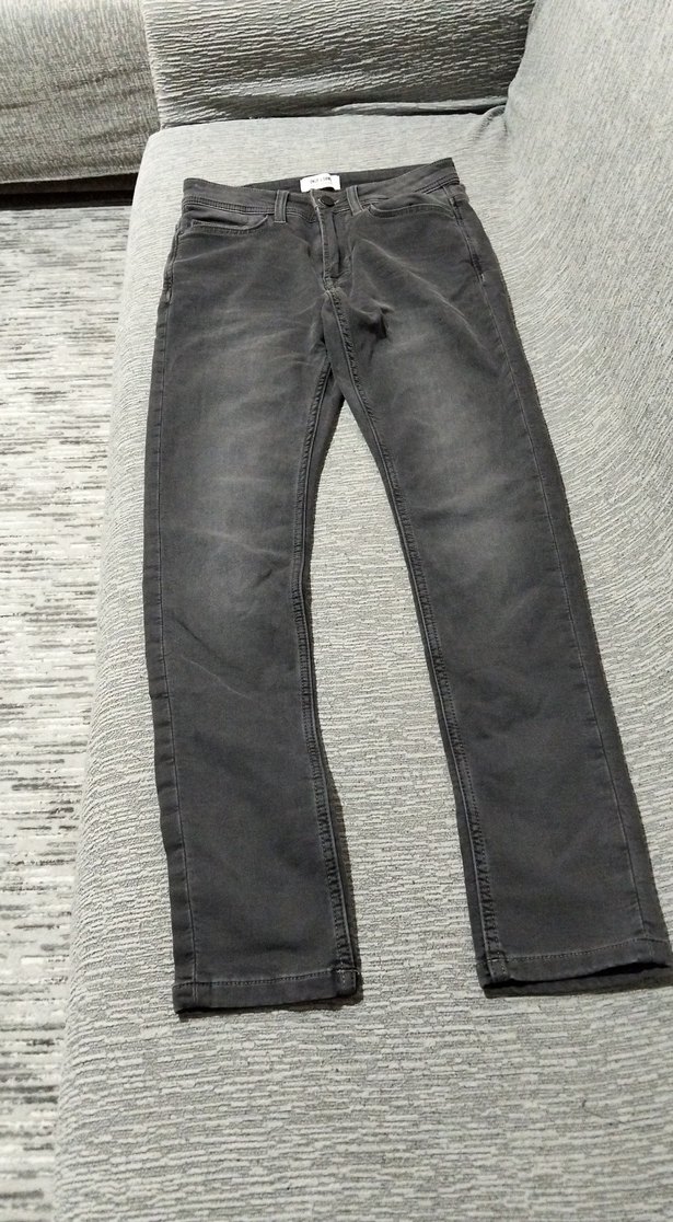 Gri Erkek Kot Pantolon Regular Fit - Görsel 2