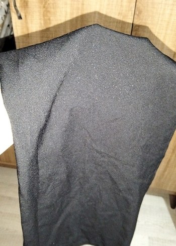 Siyah Rahat Kesim Ofis Kumaş Pantolon - Görsel 5