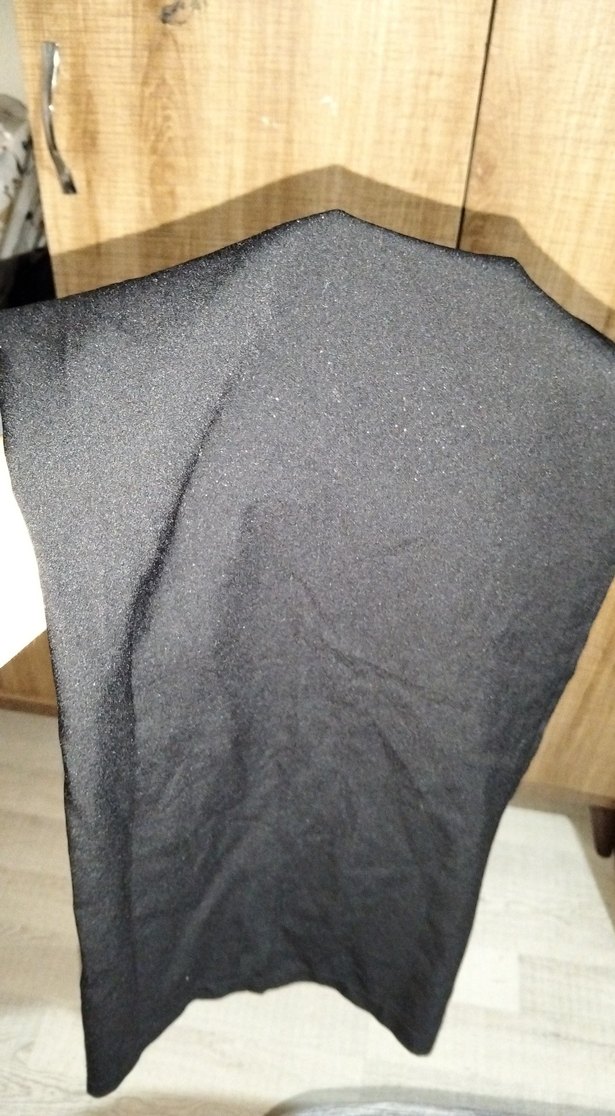 Siyah Rahat Kesim Ofis Kumaş Pantolon - Görsel 5