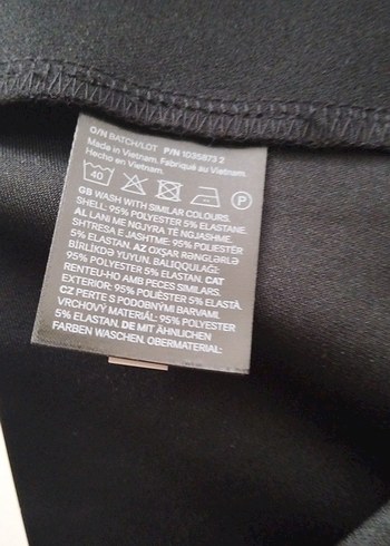 Drapeli Siyah Kadın Kumaş Pantolon - Görsel 6