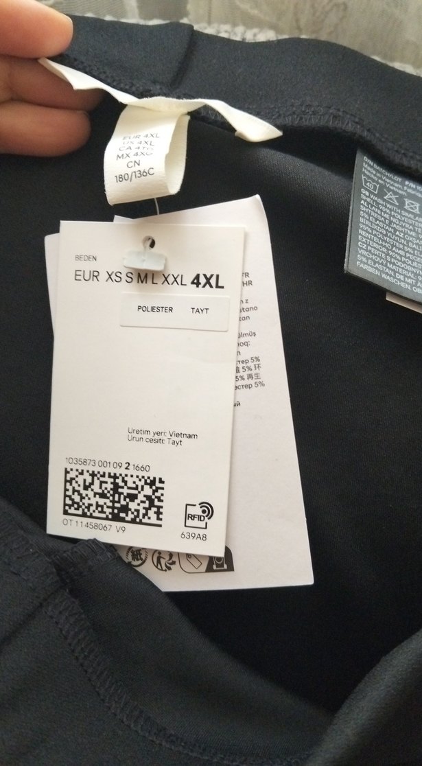 Drapeli Siyah Kadın Kumaş Pantolon - Görsel 4