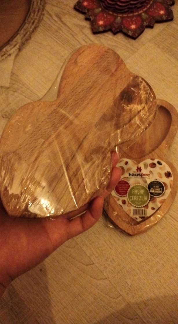 Ahşap Kalp Şeklinde Küçük Kutu - Görsel 2