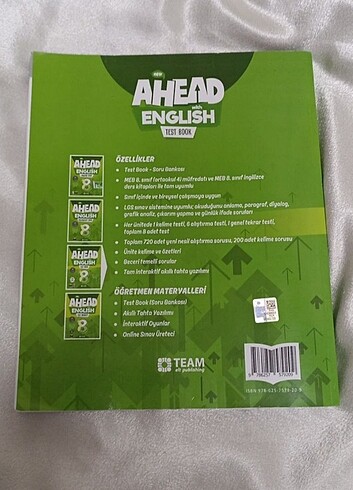  Ahead English test book / İngilizce test kitabı 8. Sınıf 