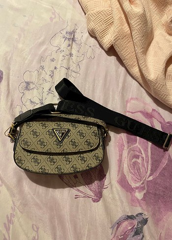 Guess Guess Logolu Kahverengi Kadın Çapraz Çanta