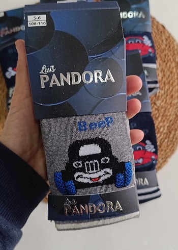 Erkek Çocuk Baskılı Mavi Çorap Seti - Görsel 2