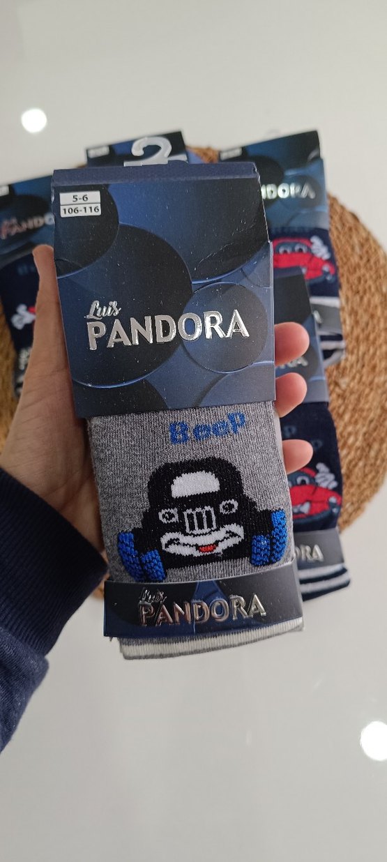 Erkek Çocuk Baskılı Mavi Çorap Seti - Görsel 2