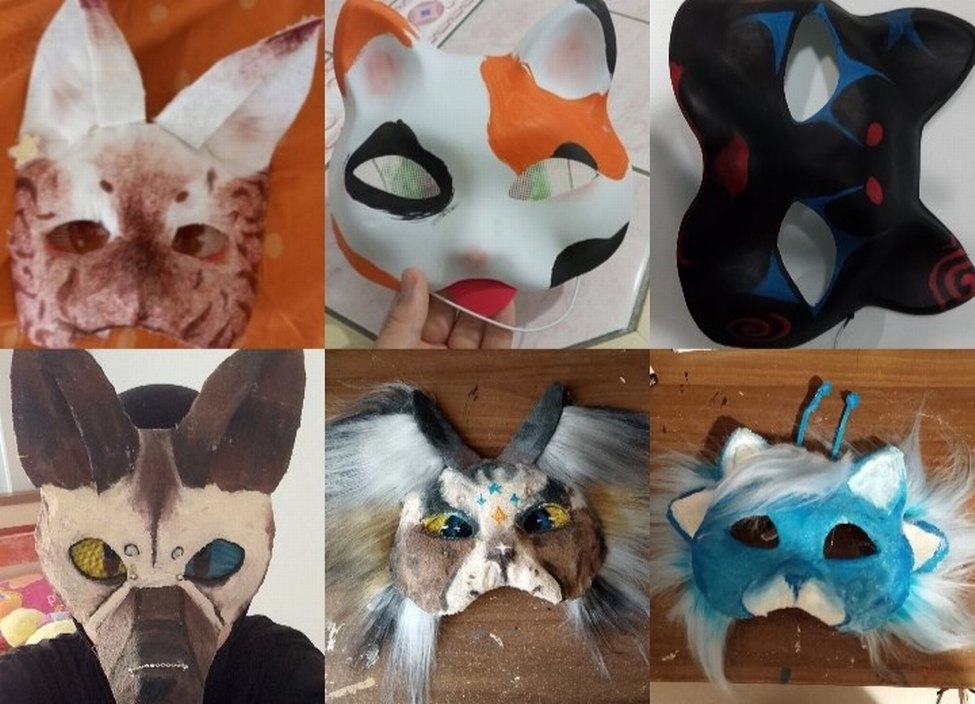 Kişiye Özel Çok Renkli Cosplay Therian Furry Maskeleri KOMİSYON - Görsel 2