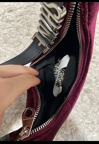 Beden bordo Renk Stradivarius çanta