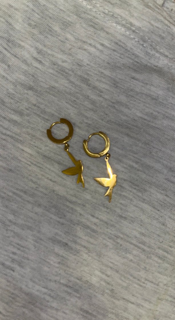 Kuş figür küpe - Görsel 2