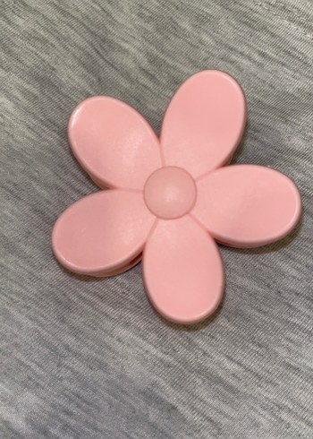 Pembe Çiçek Saç Tokası - Görsel 2